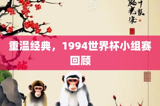 重温经典，1994世界杯小组赛回顾