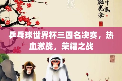 乒乓球世界杯三四名决赛，热血激战，荣耀之战