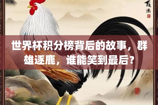 世界杯积分榜背后的故事，群雄逐鹿，谁能笑到最后？