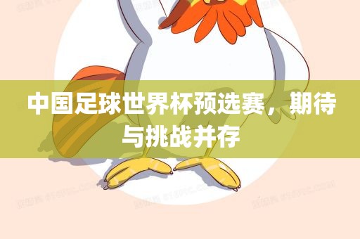 中国足球世界杯预选赛，期待与挑战并存