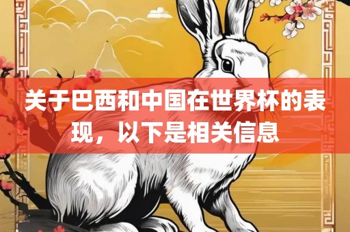 关于巴西和中国在世界杯的表现，以下是相关信息