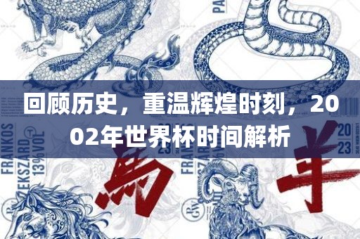 回顾历史，重温辉煌时刻，2002年世界杯时间解析