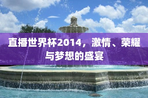 直播世界杯2014，激情、荣耀与梦想的盛宴