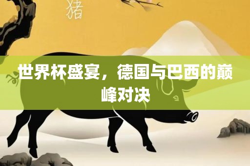 世界杯盛宴，德国与巴西的巅峰对决
