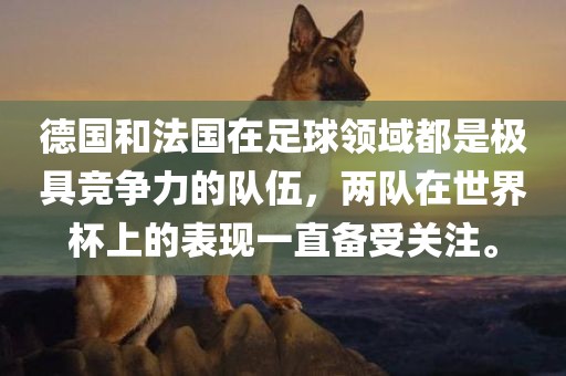 德国和法国在足球领域都是极具竞争力的队伍，两队在世界杯上的表现一直备受关注。