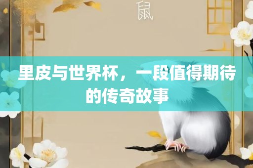 里皮与世界杯，一段值得期待的传奇故事