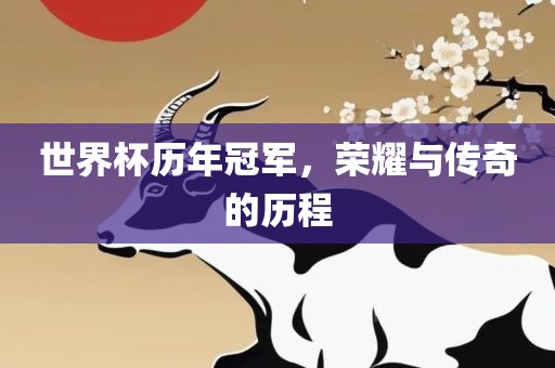 世界杯历年冠军，荣耀与传奇的历程