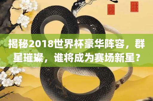 揭秘2018世界杯豪华阵容，群星璀璨，谁将成为赛场新星？