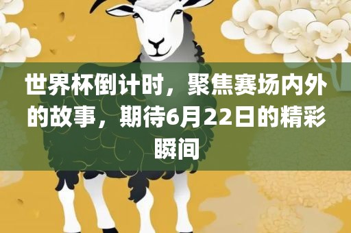 世界杯倒计时，聚焦赛场内外的故事，期待6月22日的精彩瞬间