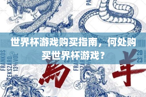 世界杯游戏购买指南，何处购买世界杯游戏？