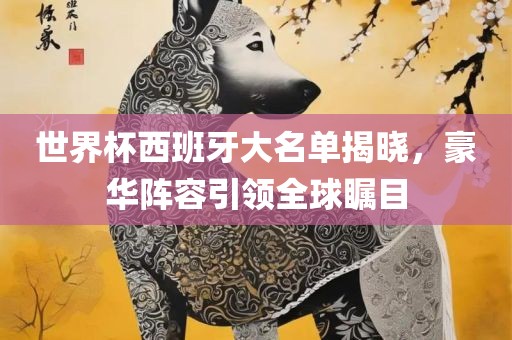 世界杯西班牙大名单揭晓，豪华阵容引领全球瞩目