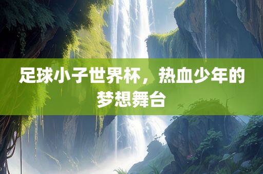 足球小子世界杯，热血少年的梦想舞台