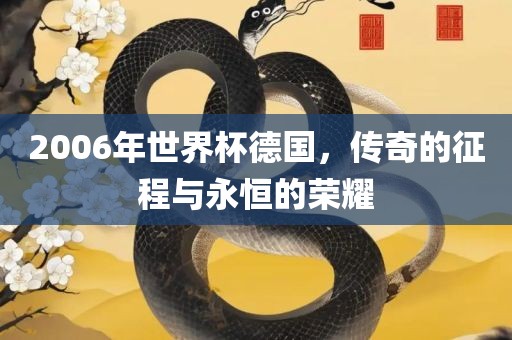 2006年世界杯德国，传奇的征程与永恒的荣耀