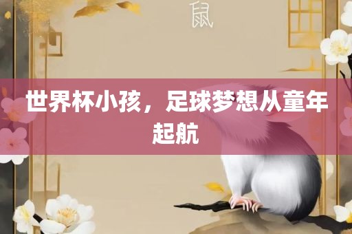 世界杯小孩，足球梦想从童年起航