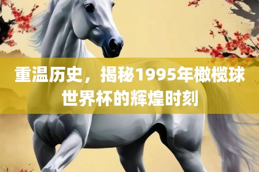 重温历史，揭秘1995年橄榄球世界杯的辉煌时刻