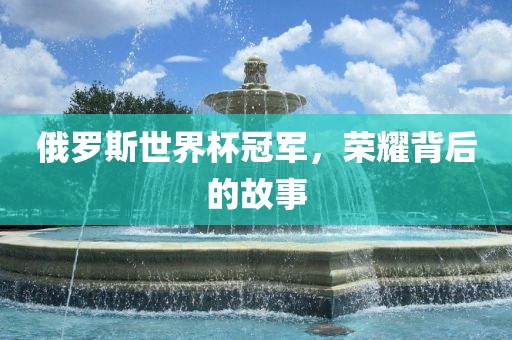 俄罗斯世界杯冠军，荣耀背后的故事