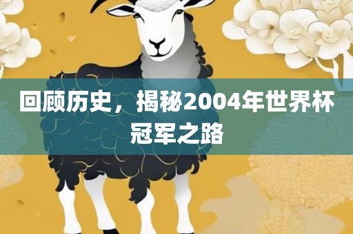 回顾历史，揭秘2004年世界杯冠军之路