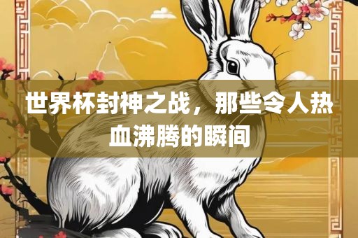 世界杯封神之战，那些令人热血沸腾的瞬间