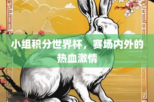 小组积分世界杯，赛场内外的热血激情